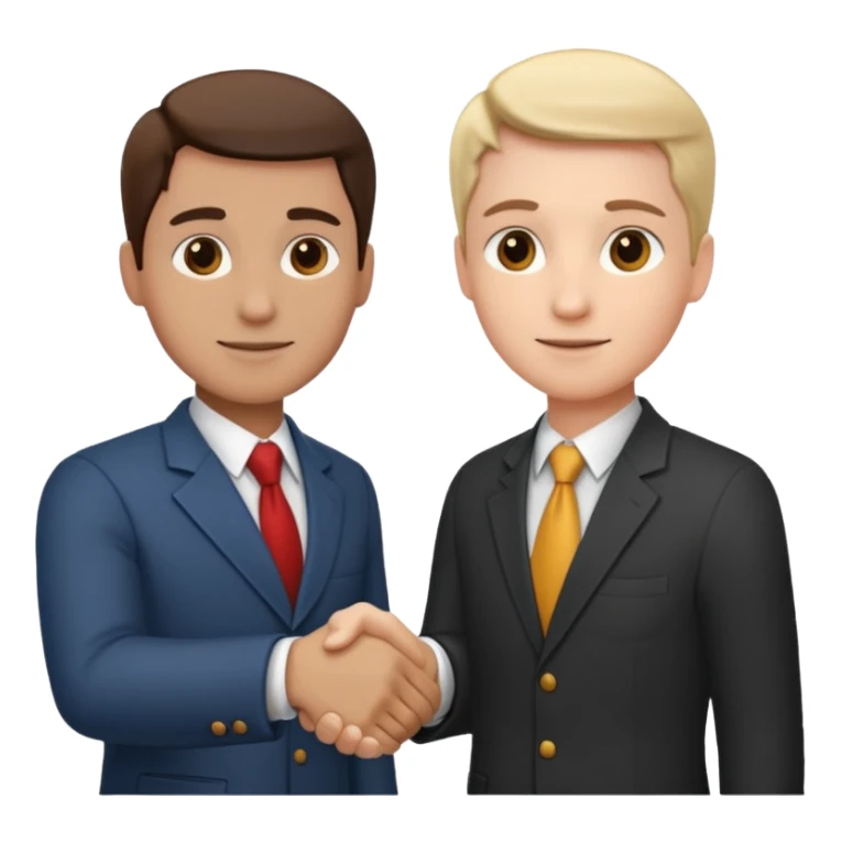 business handshake sticker