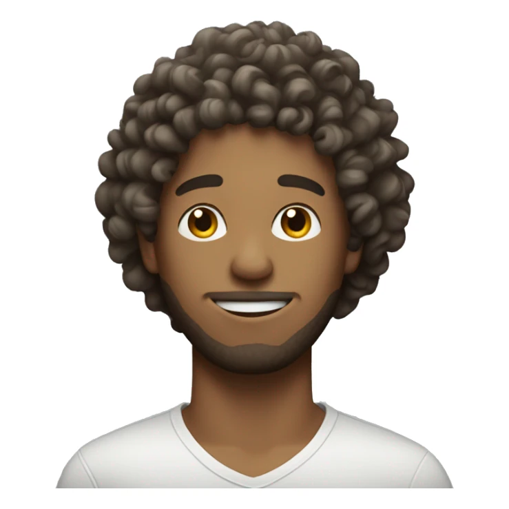 curly hair guy wtih cash sticker