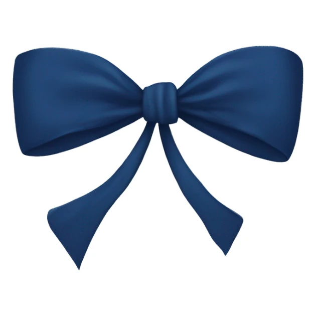Navy blue bow  sticker