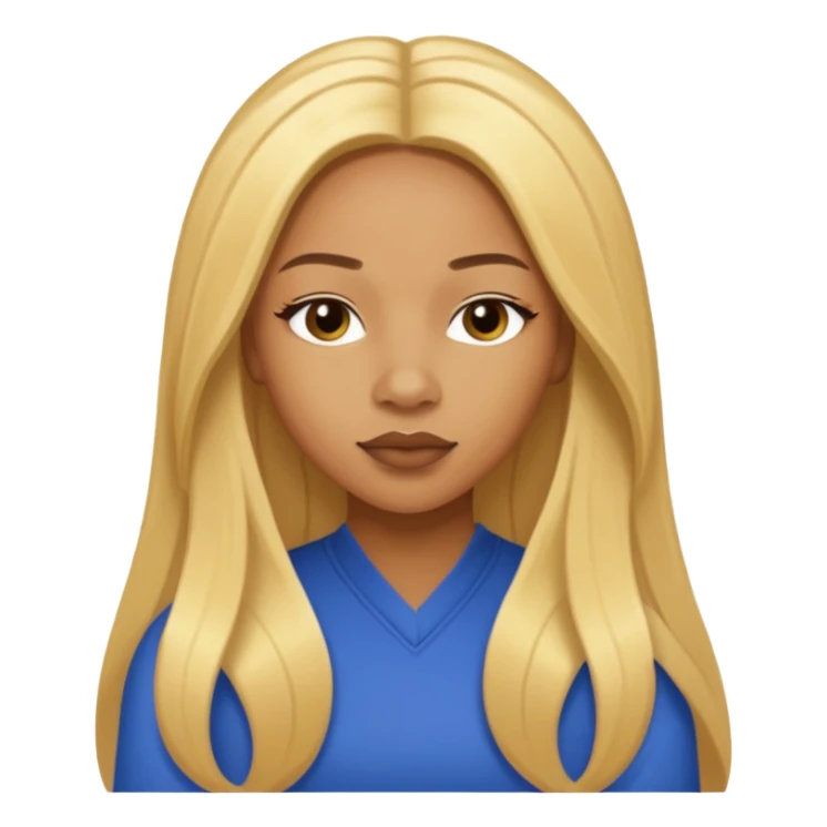 Shamari Fears-DeVoe from Blaque with long golden blonde hair sticker