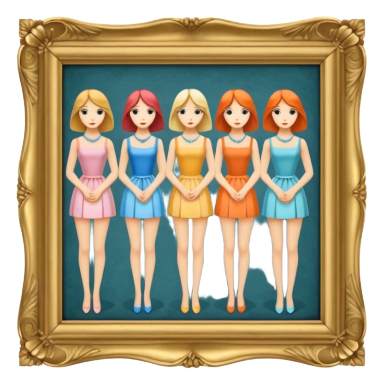  Les Demoiselles d’Avignon painting frame sticker