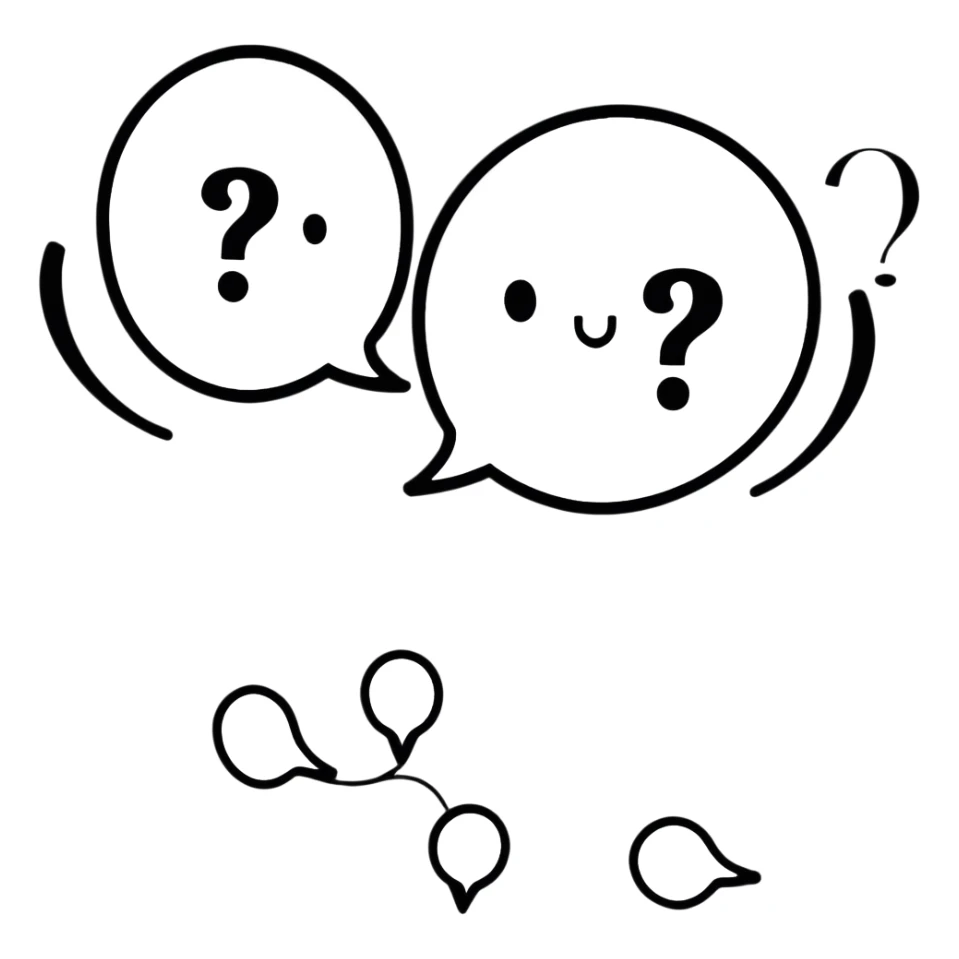 questions and answers, Q&A concept sticker