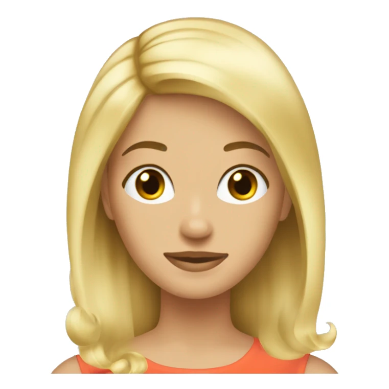 Blonde haired woman doing someone’s hair  sticker