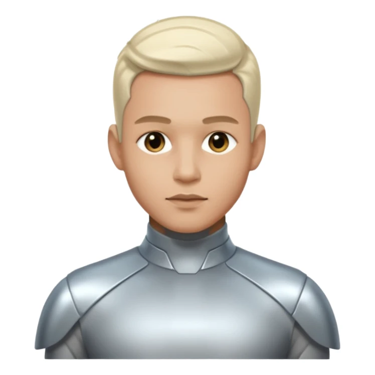 Futuristic style man sticker