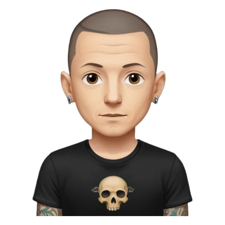 chester emoji from linkin park sticker