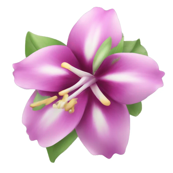 Exotic flower sticker