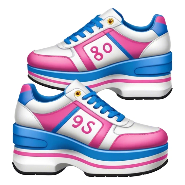 90’s spice girl platform sneakers sticker