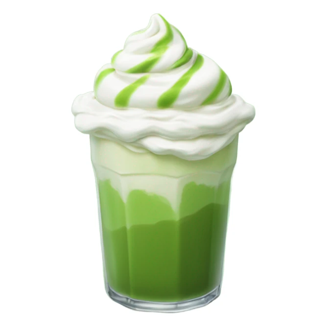starbucks iced matcha latte with whipped cream  sticker