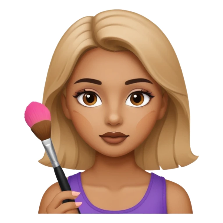 Quiero q la chica se ponga a maquillarde sticker