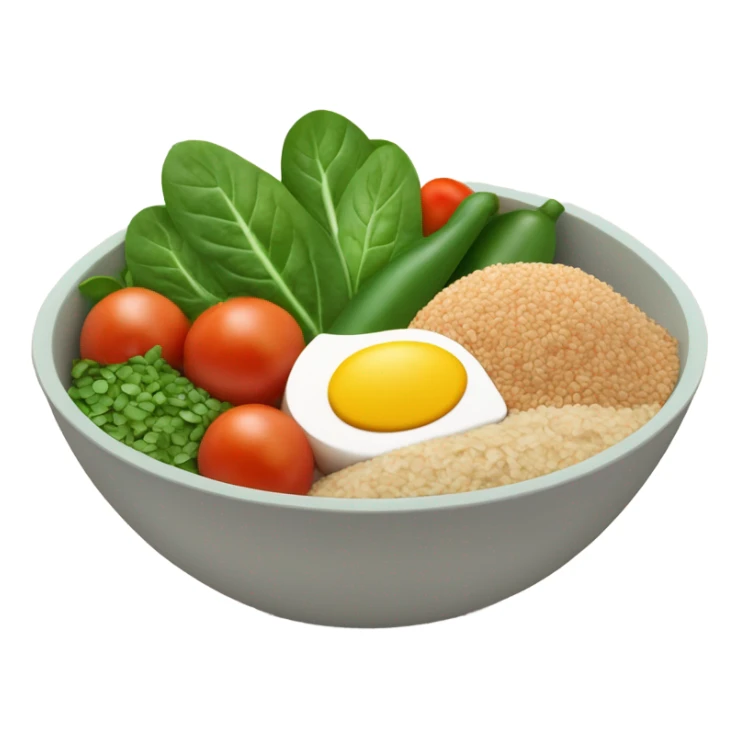 bowl of healthy food sticker