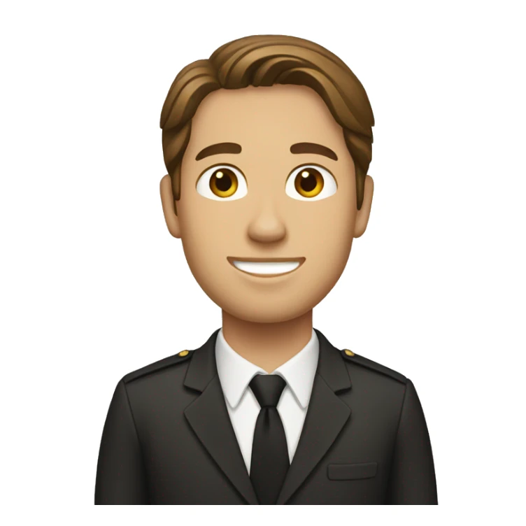 mormon missionary with brown hair sticker