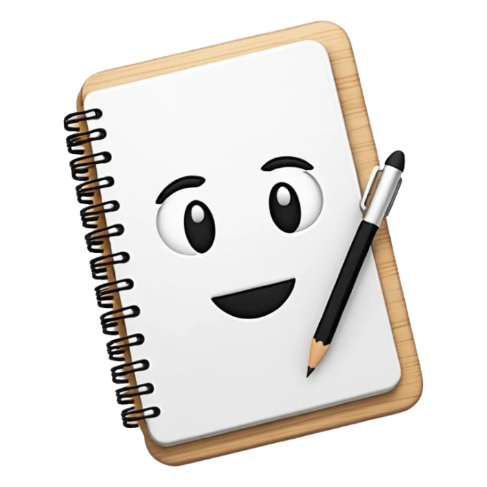 Libreta y lapiz sticker