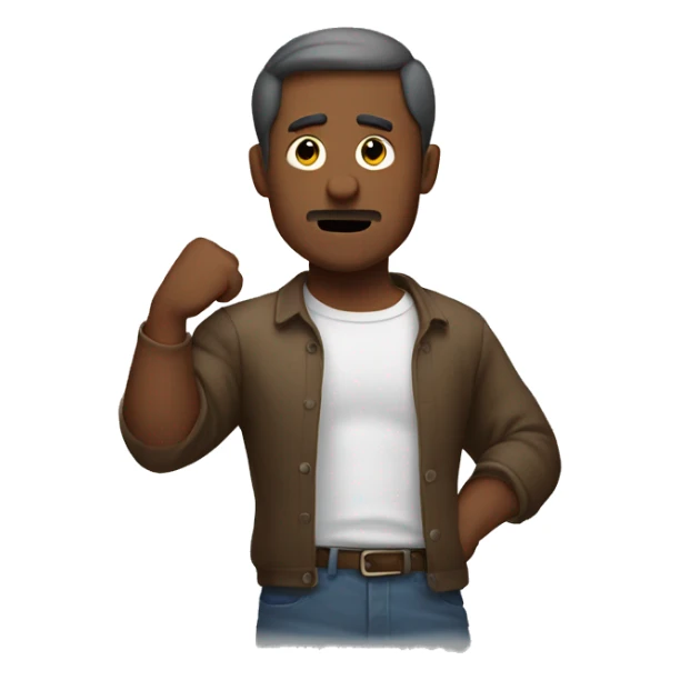 Man shrugging but the left arm is broken sticker