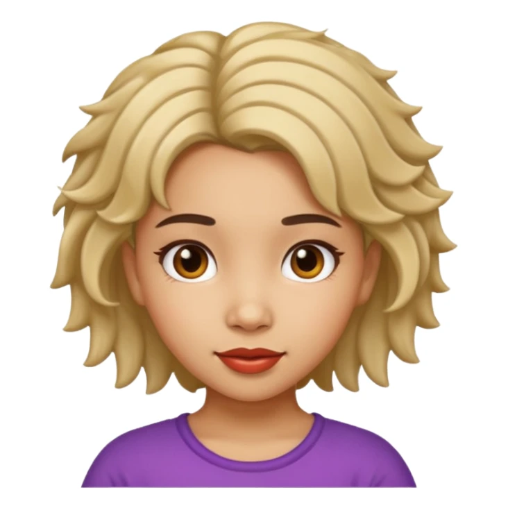 hispanic children girl with playful hairstyle  sticker