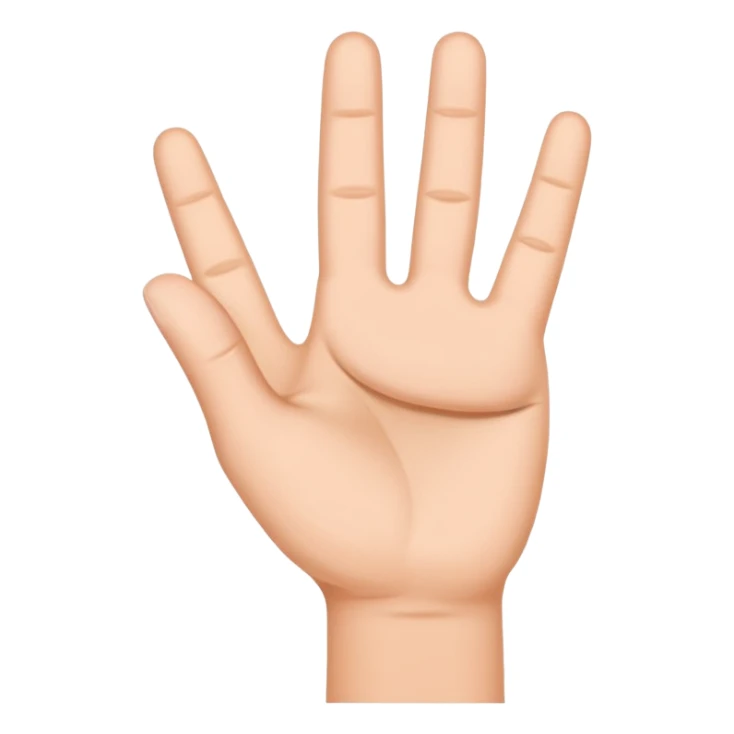 Hand sign in the shape of the letters HK as sticker