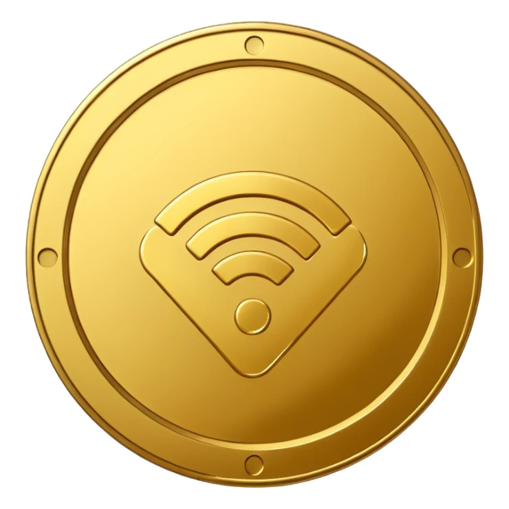 wifi money coin  sticker