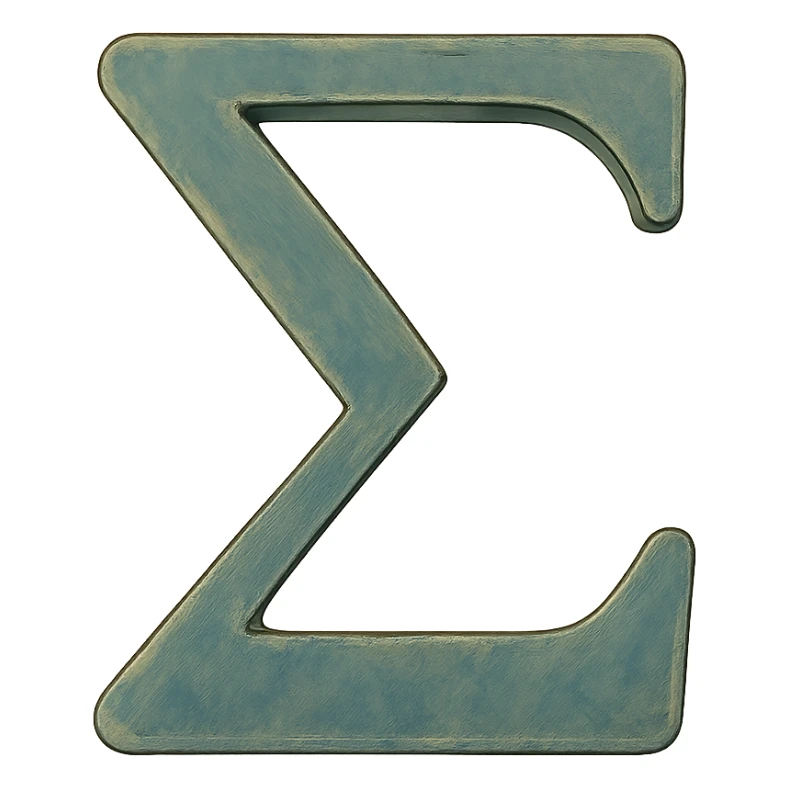 ghibli style sigma symbol sticker