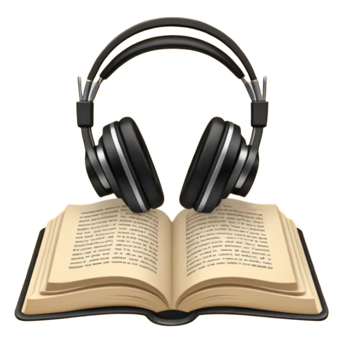 headphone book sticker