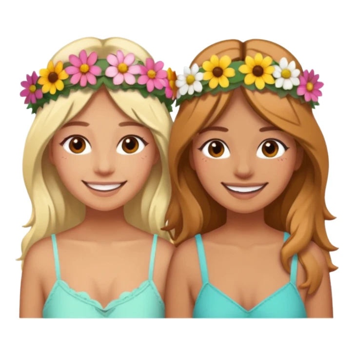 Best friends at Coachella festival sticker