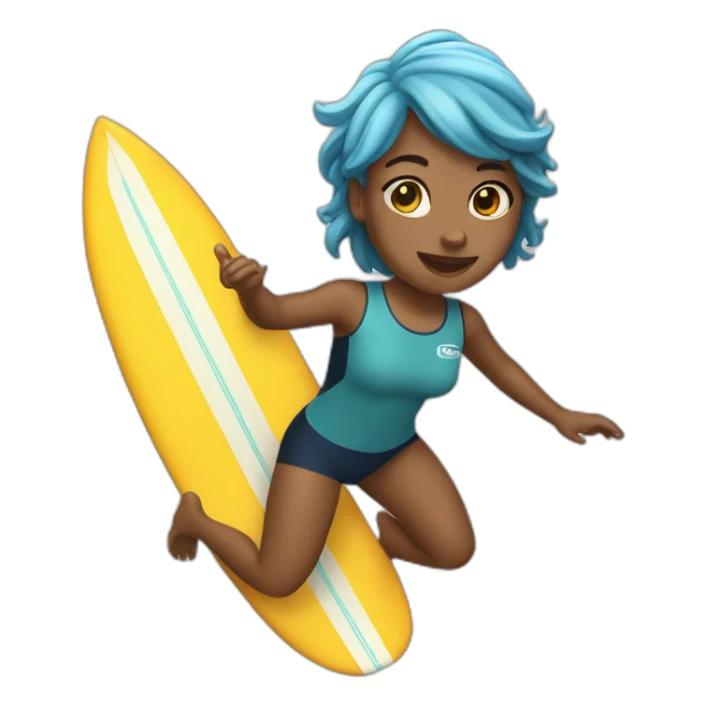 30 years old girl surfing sticker