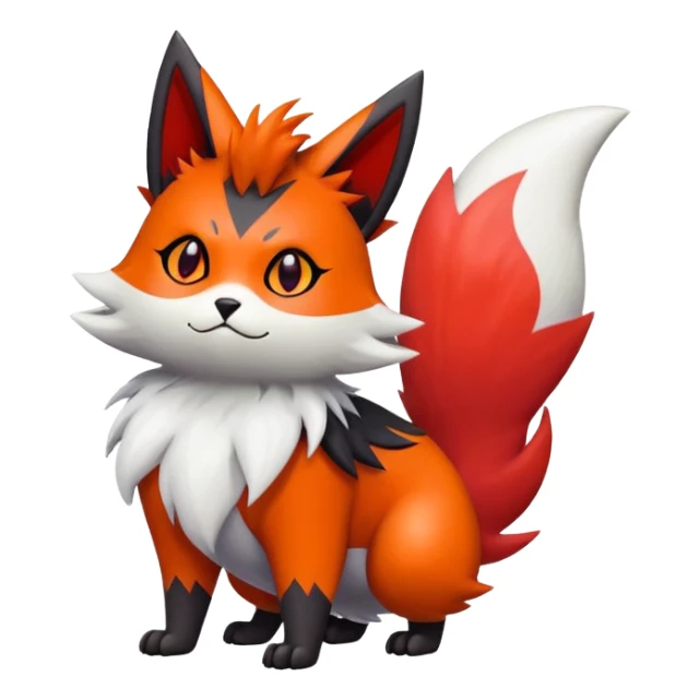 Zorua-Zangoose-Litten-hybrid-creature sticker