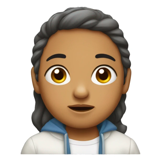 La cara de un bebé que está llorando sticker