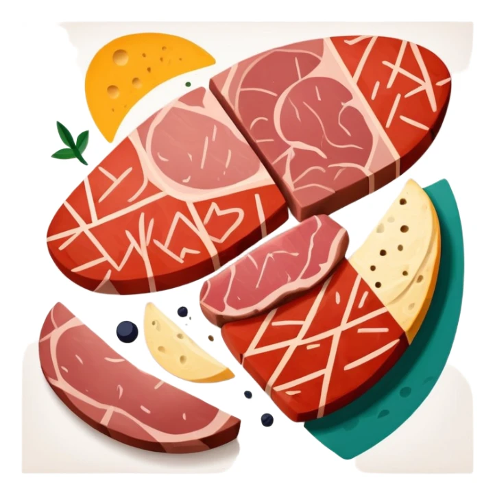 picasso abstract art SPAM MEAT painting sticker