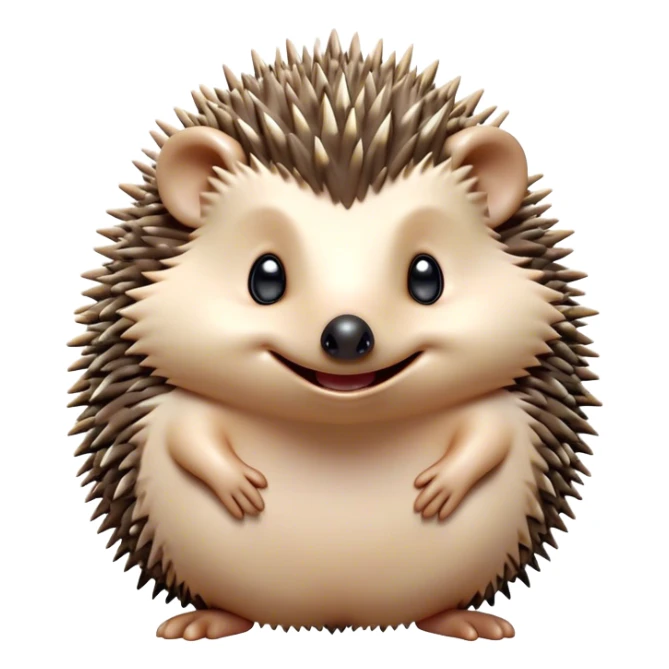 Cinematic Cheeky Hedgehog Portrait Emoji, Head tilted playfully with a mischievous squint and a tiny, cheeky grin, showcasing a compact, prickly body with soft quills and perky little ears, Simplified yet remarkably expressive features, highly detailed, glowing with a vibrant, playful glow, high shine, spirited and quirky, stylized with an air of whimsical woodland mischief, soft glowing outline, capturing the essence of a cheeky hedgehog that looks ready to roll out of the screen with playful attitude! sticker