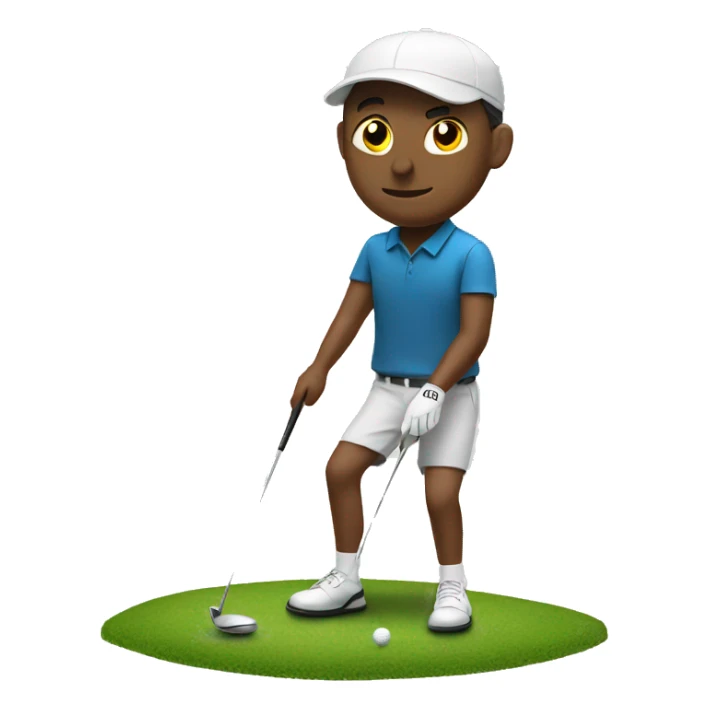 Golfer sticker