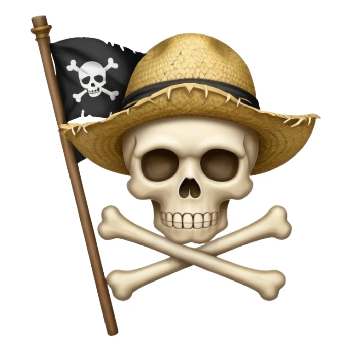 Can u create a emoji thats the straw hats flag of one piece sticker
