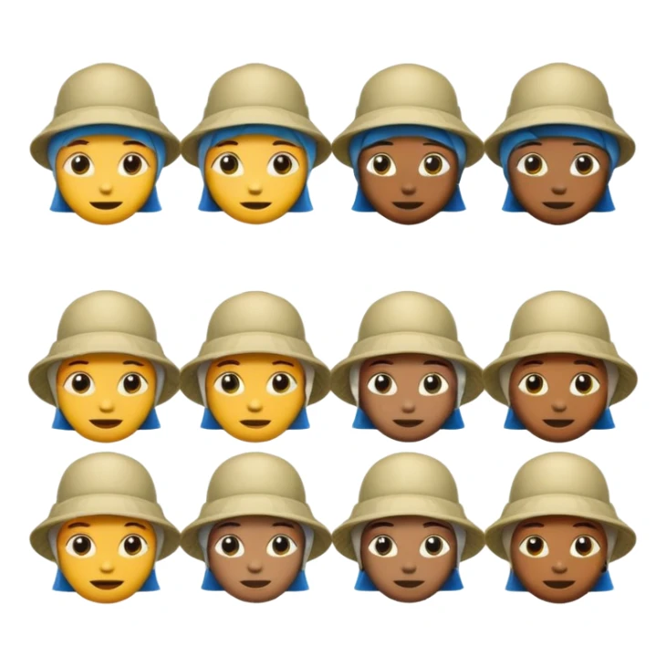 Emojis ovnis type discord avec un bob type jul avec différentes expressions sticker