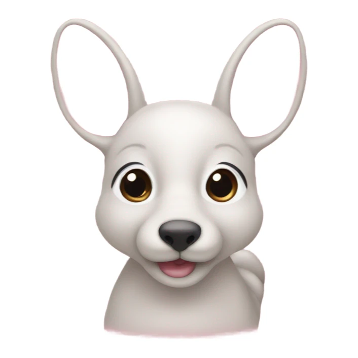 Orelhas de coelho com um lacinho rosa  sticker