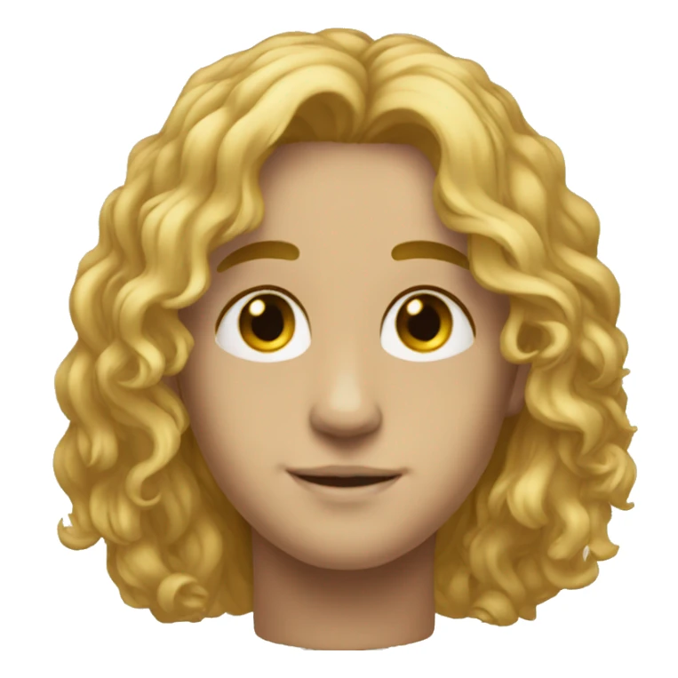 aesthetic bodubuilder with golden skin and mid long hair sticker