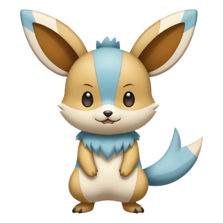Victini-Pichu-Oshawott-Minccino-Fakémon-hybrid-creature (full body)  sticker