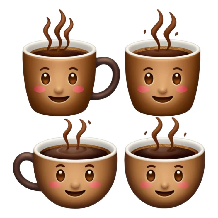Generate a emoji of colombian coffee. Make a perfect reference. sticker