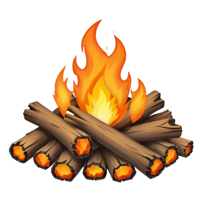 Fogata de camping 32x32 png menos de un mega sticker