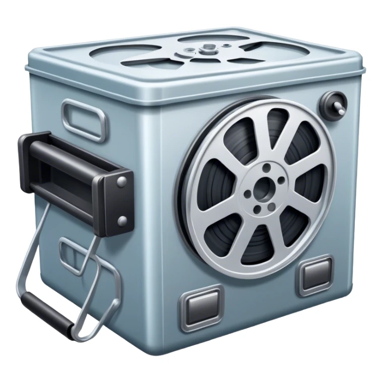 movie, Film reel in cold box sticker