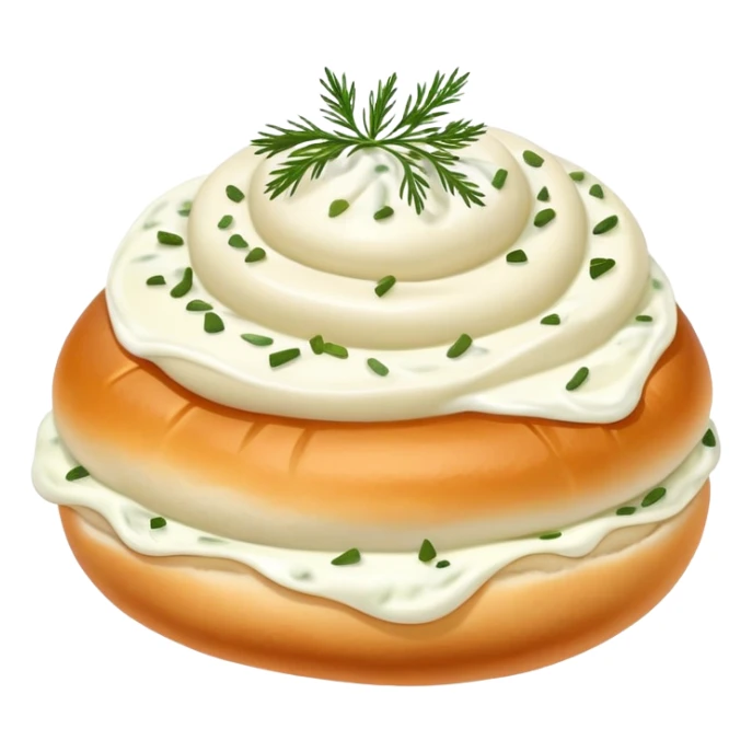 pelmeni buns with sour cream and dill sticker