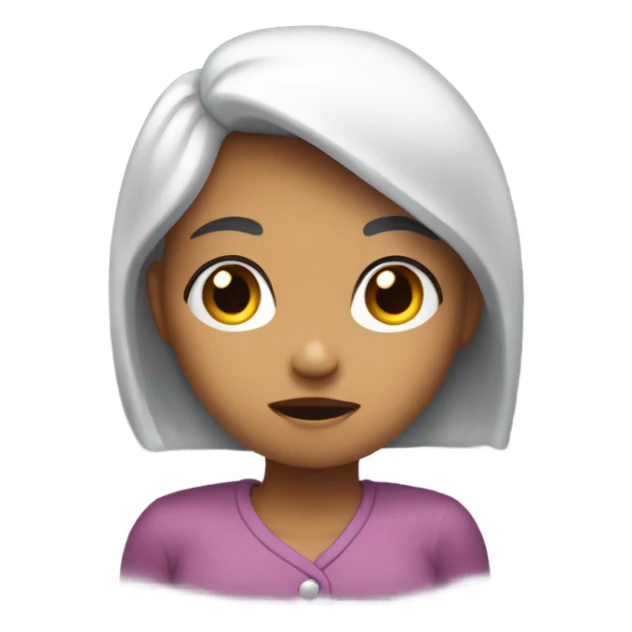 Girl shrugging shoulders sad sticker