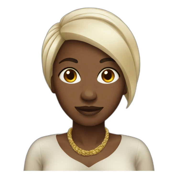 african woman sticker