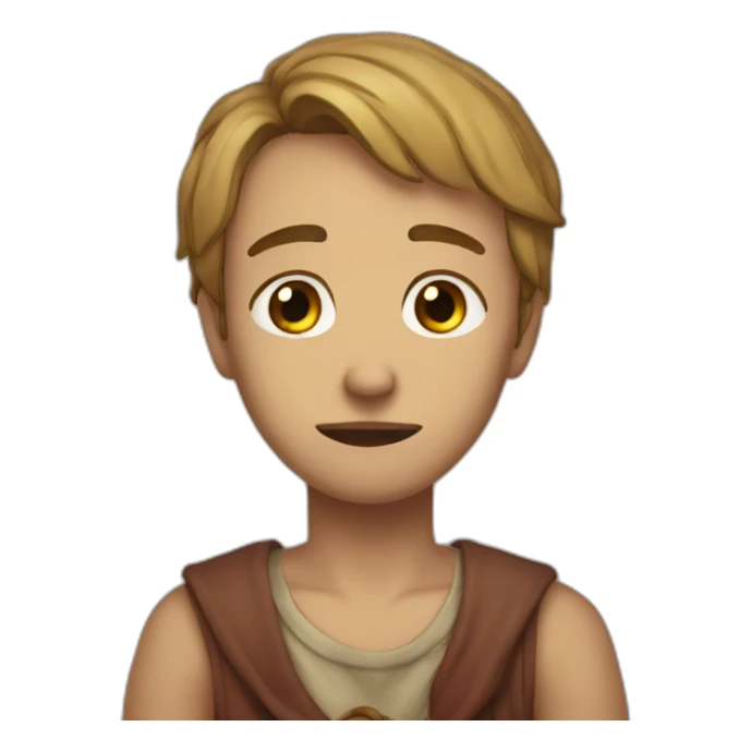 Sacrifices his life and sad in his life  sticker