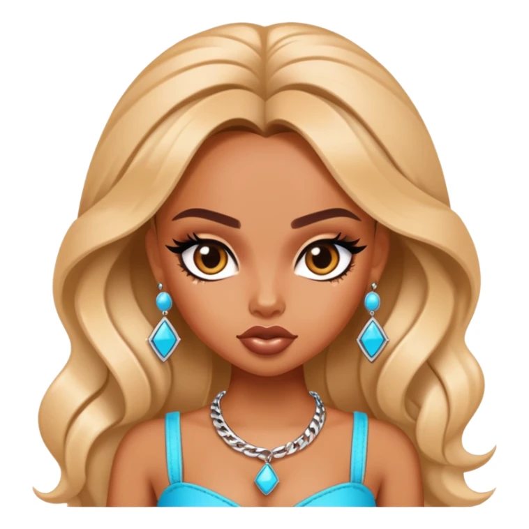 pretty bratz baddie, cool jewelry sticker