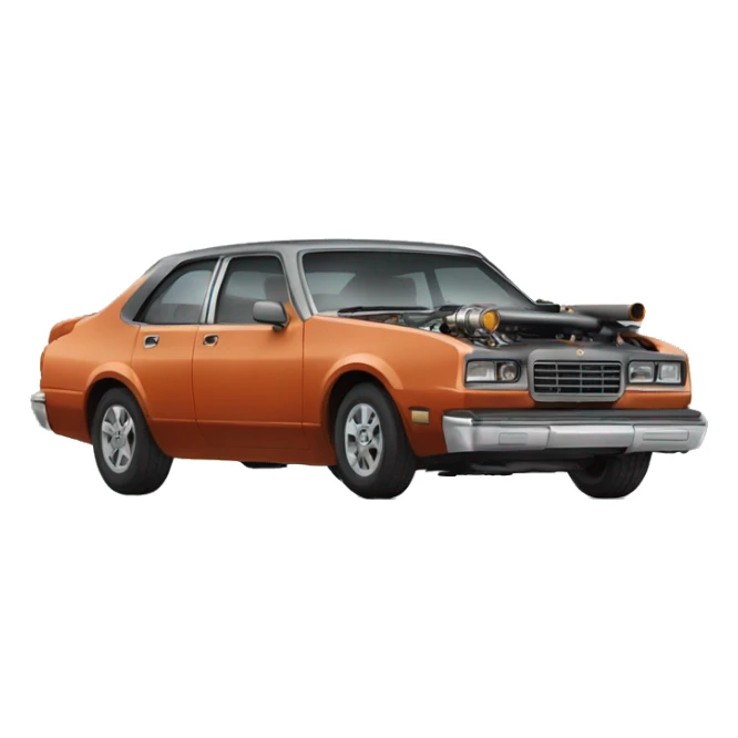 smoking engine of the car sticker