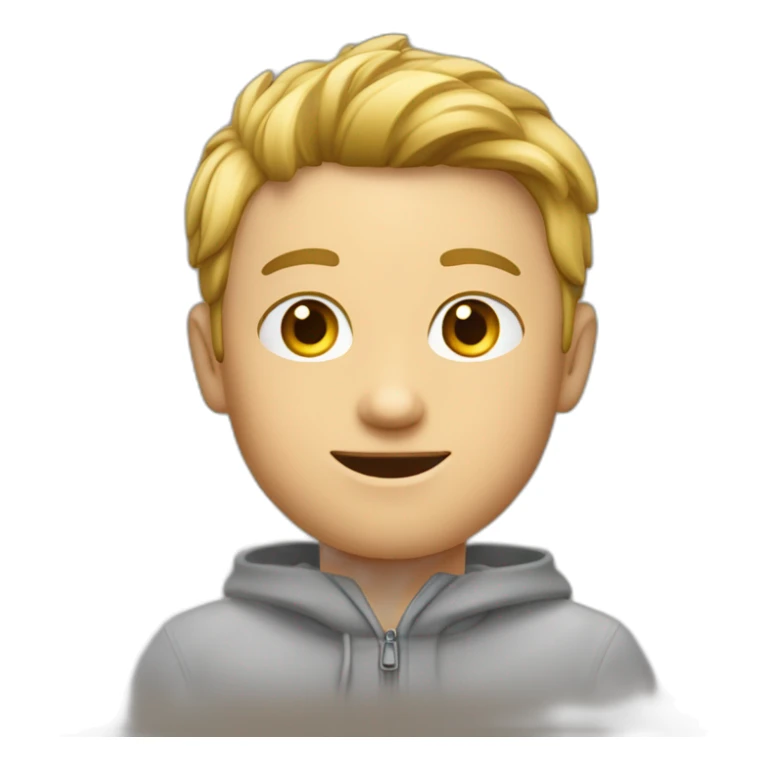 Ein lachender Junge auf dem Haus sticker