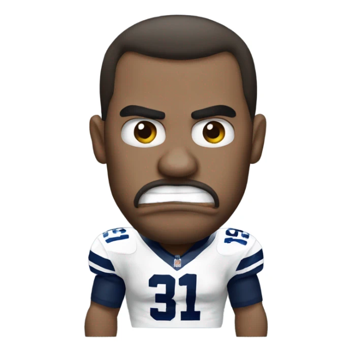 Angry Dallas cowboys fan  sticker