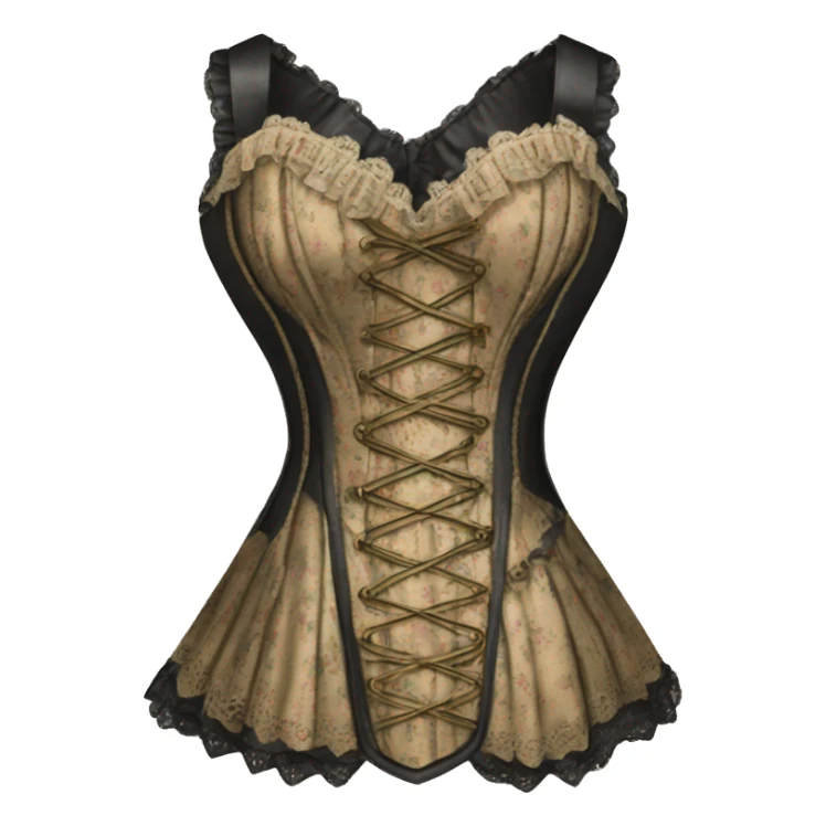 Beautiful vintage corset dress  sticker