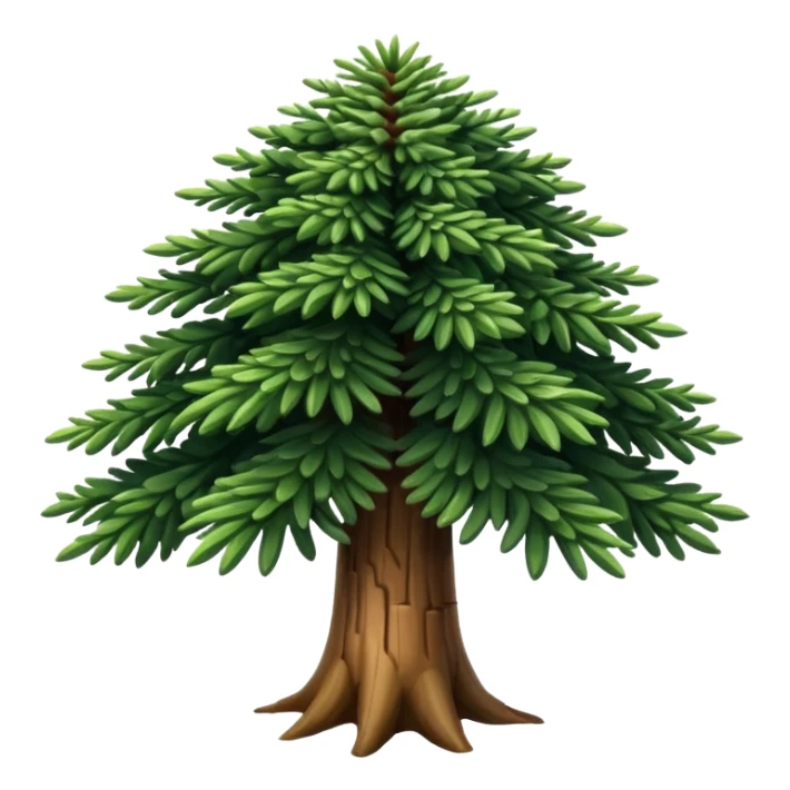 A Brazilian araucaria tree with extended branches sticker