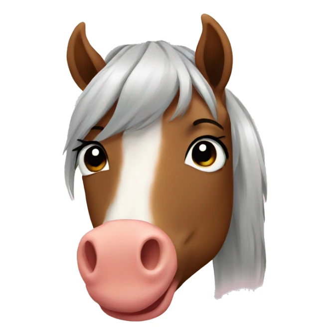 Horse sending a kiss  sticker