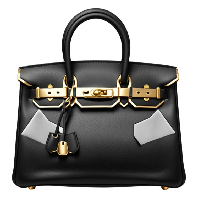 black birkin  bag sticker