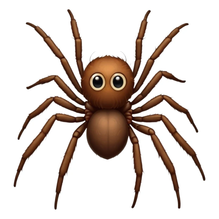 domestic house spider emoji, cute big eyes sticker